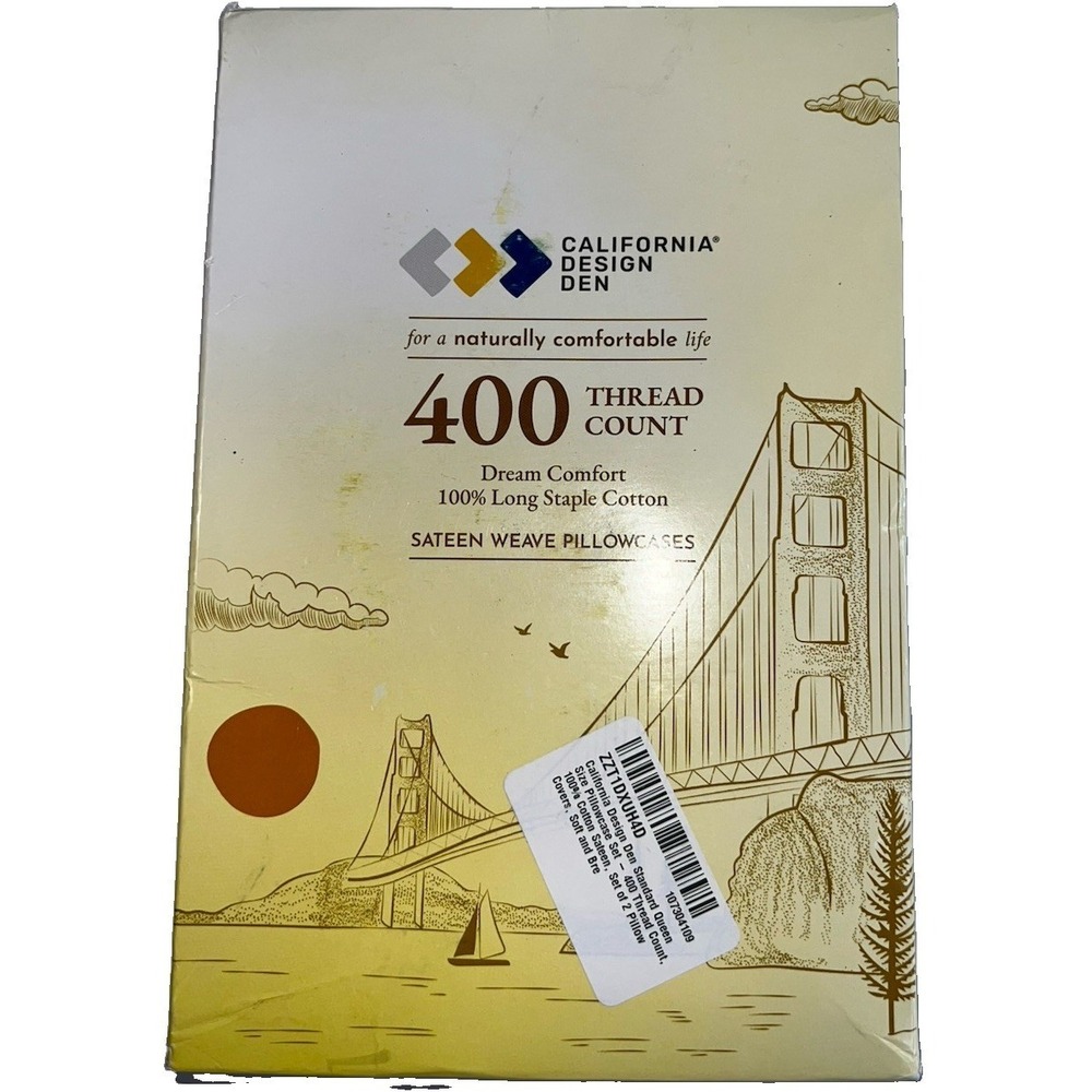 (b21/12)California Design Green  King Size  2 Pillowcase Set  400 Thread Count